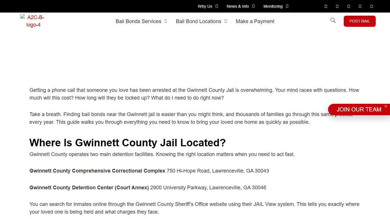 Bail Bonds Near Gwinnett County Jail: What Families Need to Know - A 2nd Chance Bail Bonds