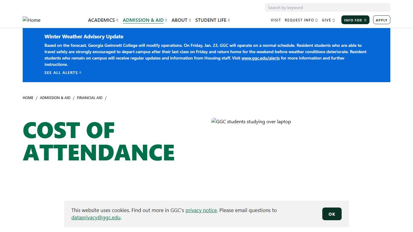 Cost of Attendance Georgia Gwinnett College