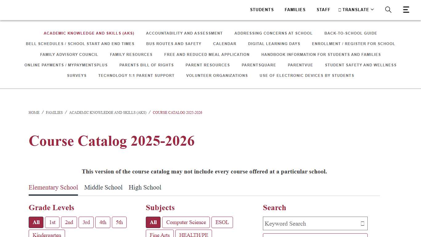 Course Catalog 2025-2026 - Gwinnett County Public Schools